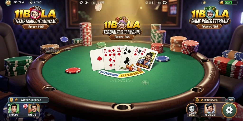 Screenshot gameplay 11BOLA menampilkan momen seru poker.
