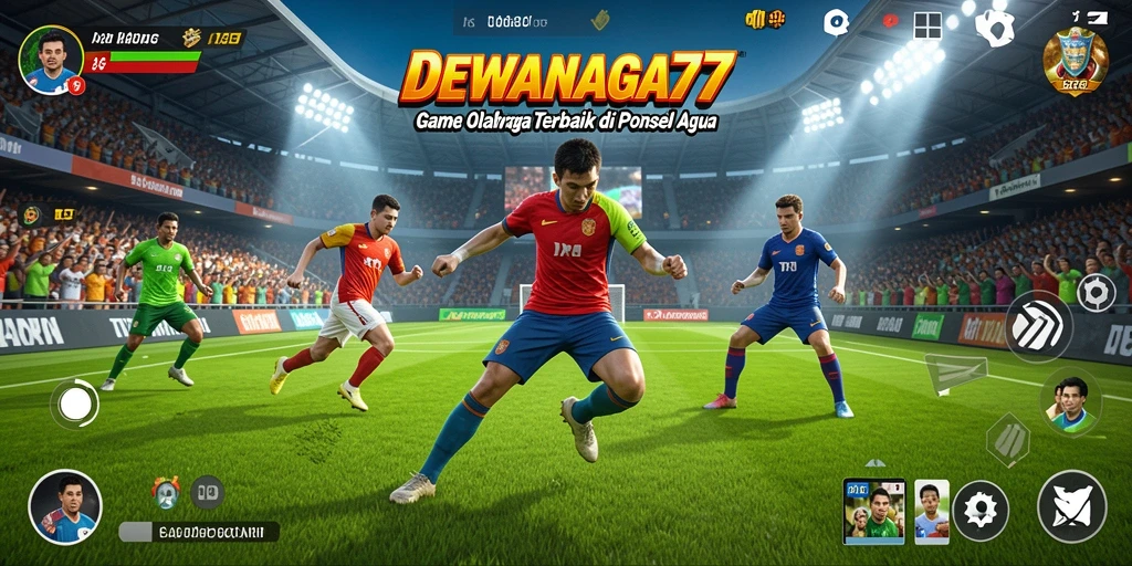 Screenshot DEWANAGA77 menampilkan aksi mendebarkan dalam permainan olahraga.