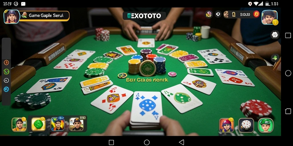 Tampilan gameplay seru dan menyenangkan di EXOTOTO.