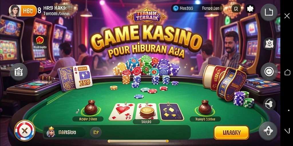 Screenshot gameplay HR89 menampilkan pengalaman Kasino yang mendebarkan.