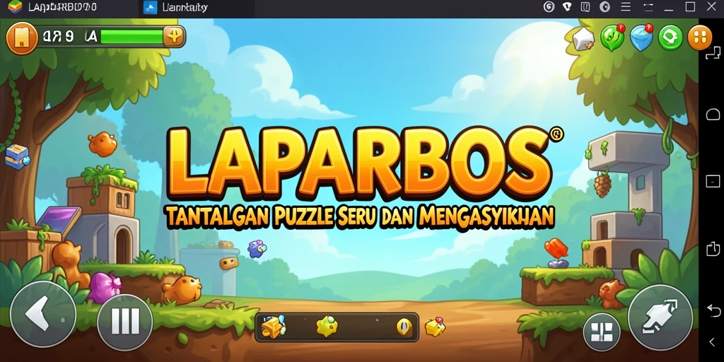 Screenshot di LAPARBOS menunjukkan gameplay menantang dan menarik.