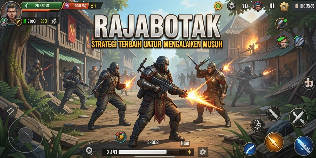 Tampilan gameplay RAJABOTAK yang penuh aksi dan strategi.