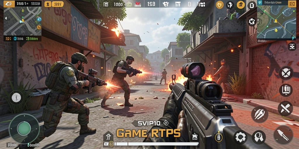Screenshot gameplay SVIP10 menampilkan aksi pertempuran yang mendebarkan.