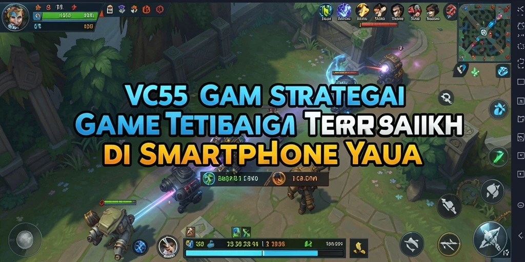 Tampilan dinamis dari gameplay strategis VC55.